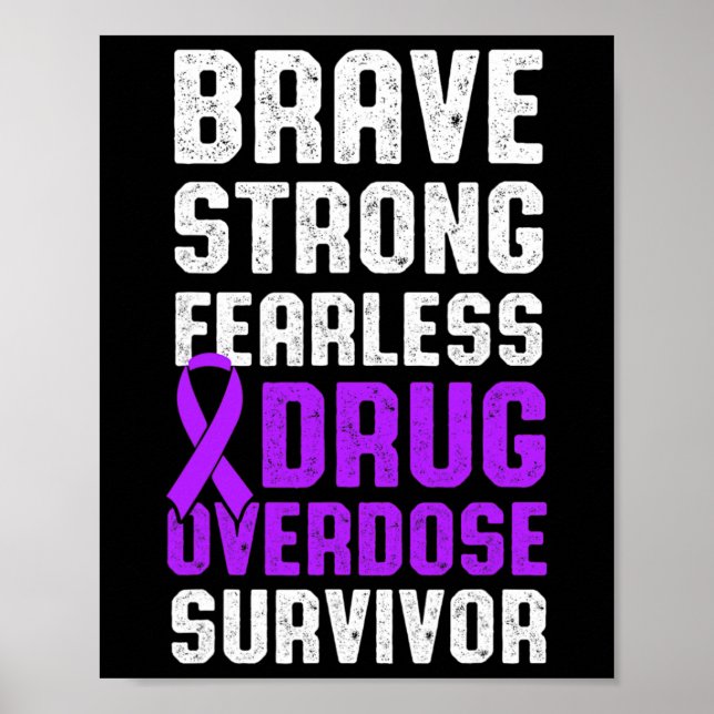 Overdose Awareness Warrior Survivor 22  Poster (Front)