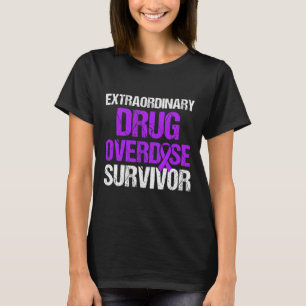 Overdose Awareness Warrior Survivor 24 T-Shirt