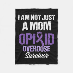 Overdose Awareness Warrior Survivor 50 Fleece Blanket