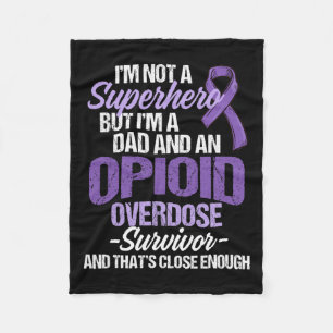 Overdose Awareness Warrior Survivor 68 Fleece Blanket