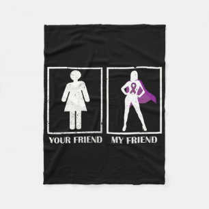 Overdose Awareness Your Friend My Friend Purple Ri Fleece Blanket