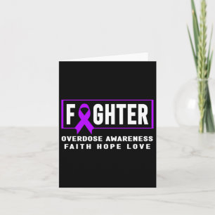 Overdose Fighter - Addiction Awareness  Card