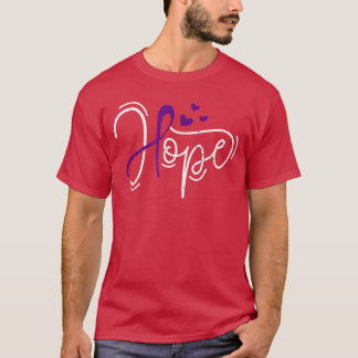 Overdose Hope Purple Ribbon Awareness Addiction Re T-Shirt