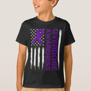 Overdose Pruple Ribbon Opioid Overdose Awareness 1 T-Shirt