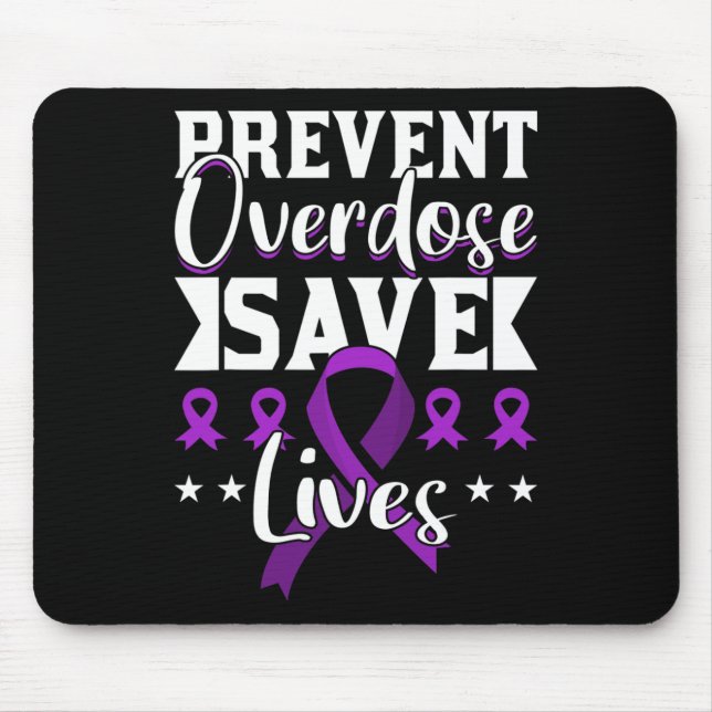 Overdose Save Lives Overdose Awareness 1  Mouse Mat (Front)