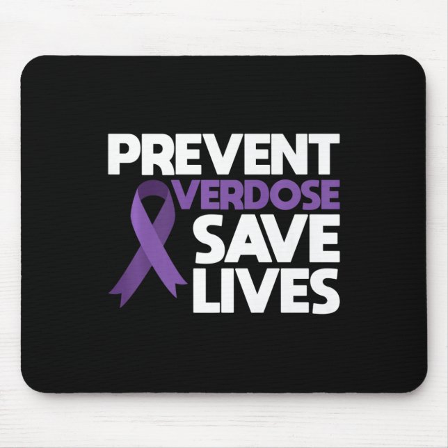 Overdose Save Lives Overdose Awareness 3  Mouse Mat (Front)
