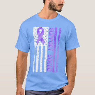 Overdose Warrior flag Support Squad Overdose Aware T-Shirt