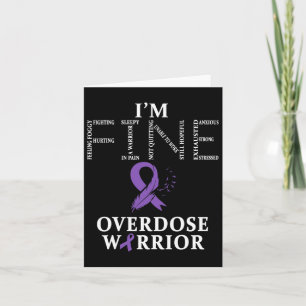 Overdose Warrior I'm Fine  Card