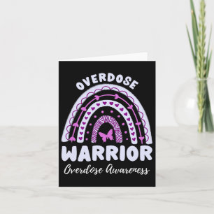 Overdose Warrior Overdose Awareness Rainbow 1  Card