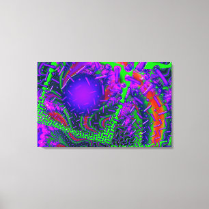 Overdrive 3D Optics Fractal Canvas Print