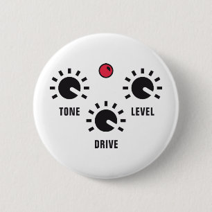 overdrive 6 cm round badge