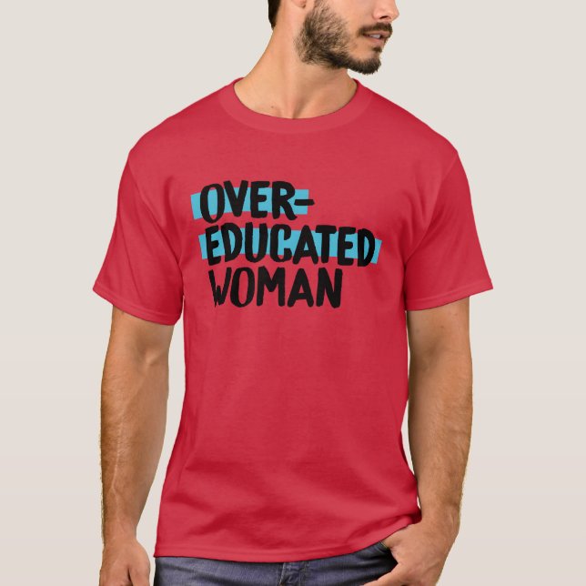 OverEducated Woman ProChoice retro T-Shirt (Front)