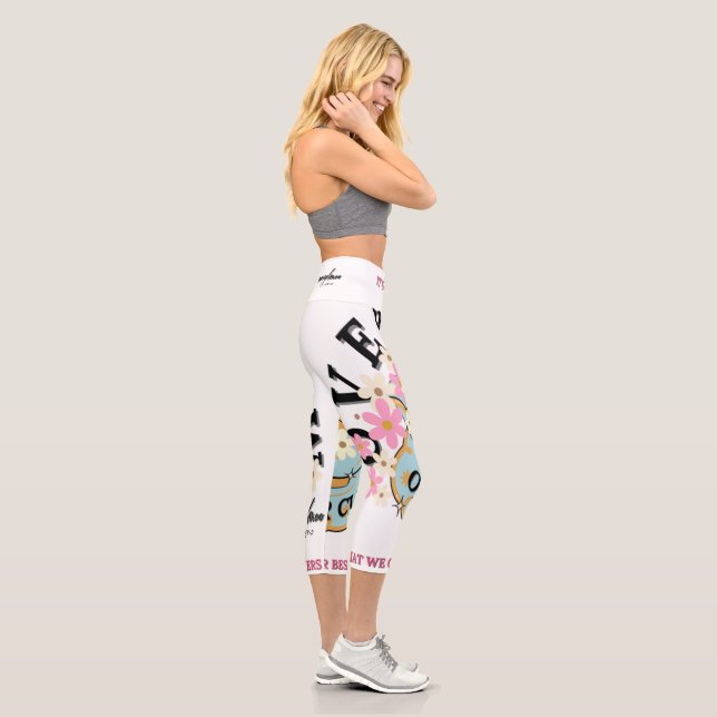 Overflow Active Wear designed by Adiela Akoo Capri Leggings (Right)