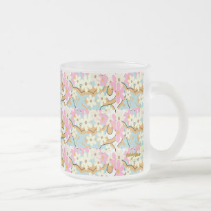 OVERFLOW Floral Frosted Glass Mug - Adiela Akoo