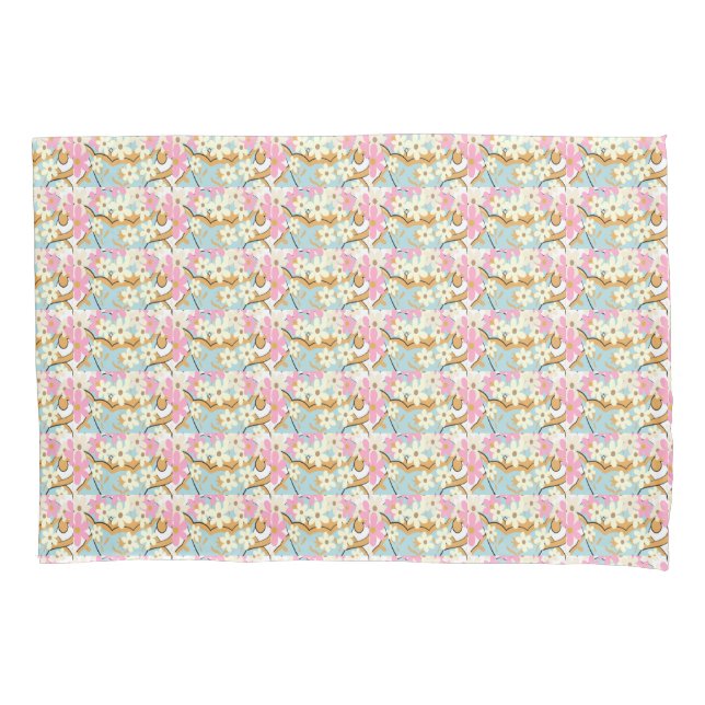 OVERFLOW Floral Pillowcase - Adiela Akoo (Front)