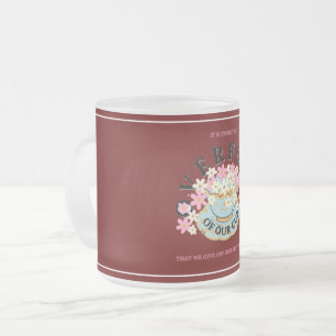 OVERFLOW Frosted Glass Mug by Adiela Akoo