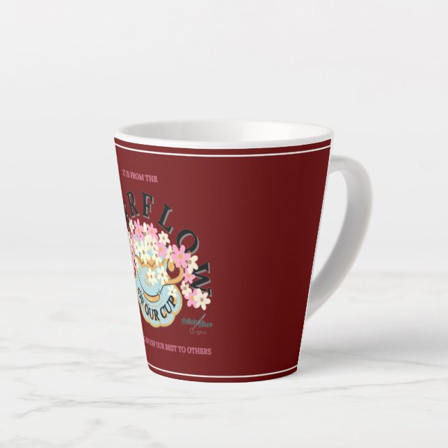 OVERFLOW Latte Mug by Adiela Akoo (Right Angle)