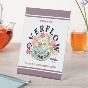 OVERFLOW PEDESTAL SIGN