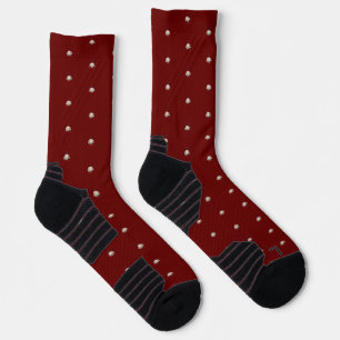 OVERFLOW Red Hues Crew Socks
