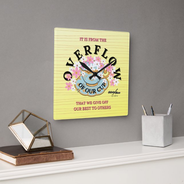 OVERFLOW Wall Clock by Adiela Akoo (Office)
