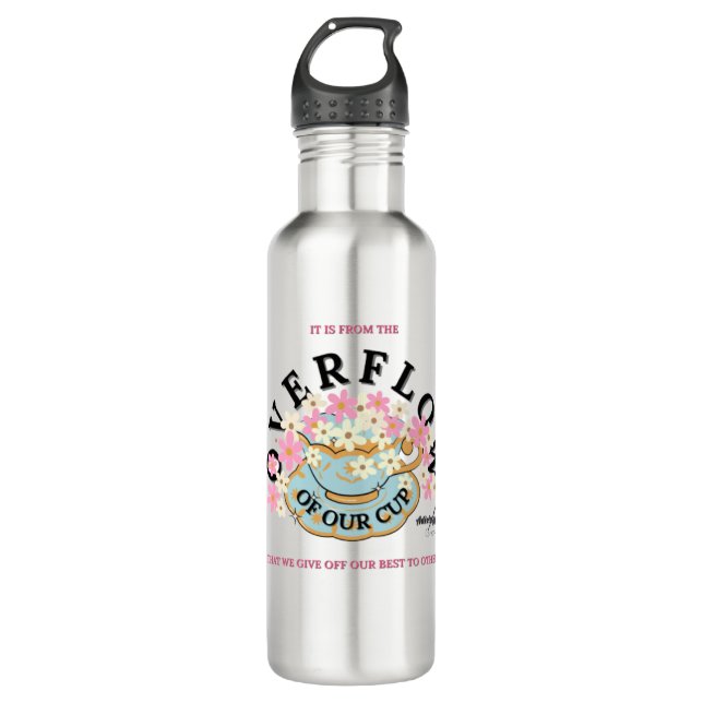 OVERFLOW Water Bottle designed by Adiela Akoo (Front)