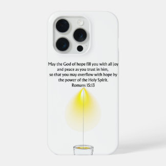 Overflow With Hope - Romans 15:13 iPhone Case
