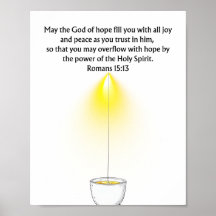 Overflow With Hope - Romans 15:13 Wall Art