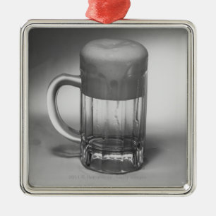 Overflowing beer glass metal tree decoration