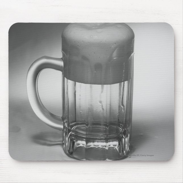 Overflowing beer glass mouse mat (Front)