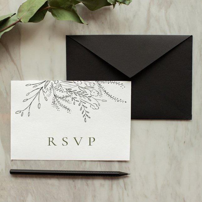 Overflowing Bouquet Wedding RSVP Cards (Creator Uploaded)