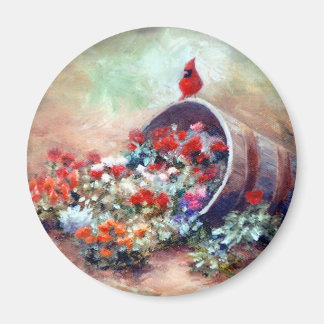 Overflowing Cardinal Magnet
