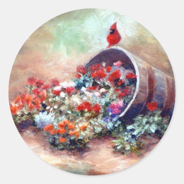 Overflowing Classic Round Sticker (Front)