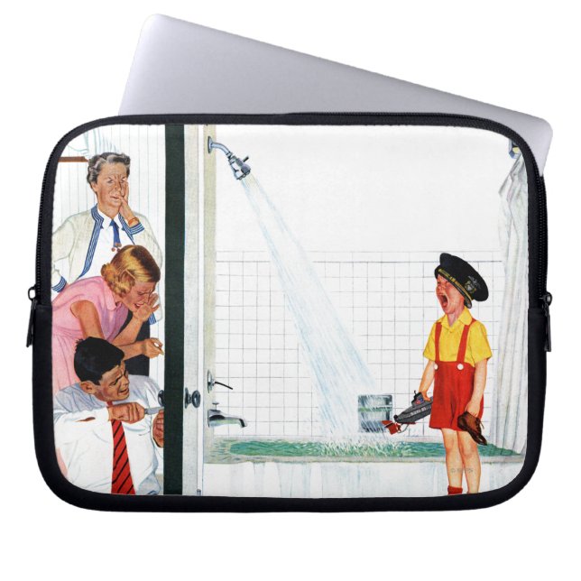 Overflowing Tub Laptop Sleeve (Front)