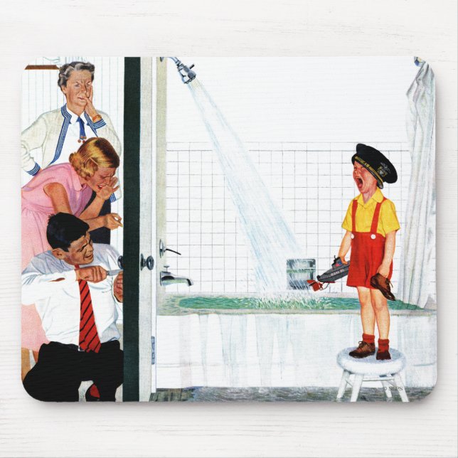 Overflowing Tub Mouse Mat (Front)