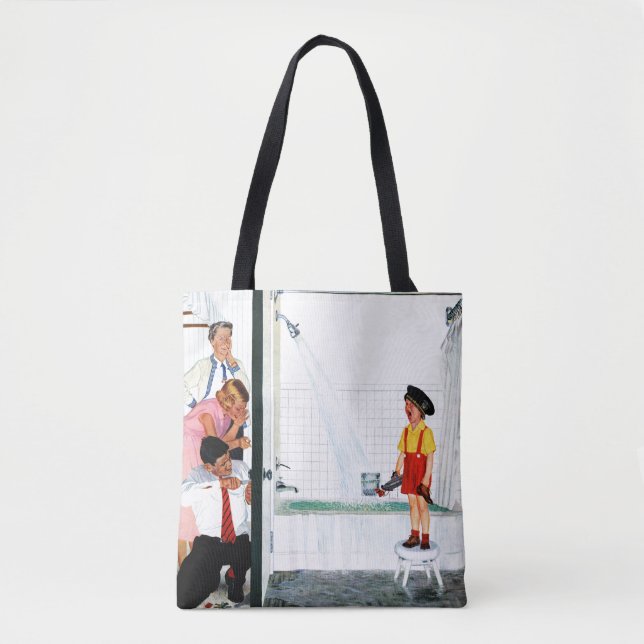 Overflowing Tub Tote Bag (Front)