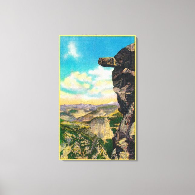 Overhanging Rock at Glacier PointYosemite, CA Canvas Print (Front)