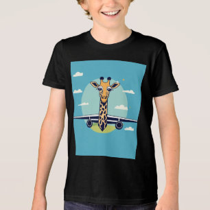 Overhead Struggle– Tall Giraffe Travel T-Shirt Tri-Blend Shirt
