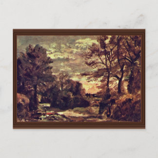 Overland By John Constable (Best Quality) Postcard