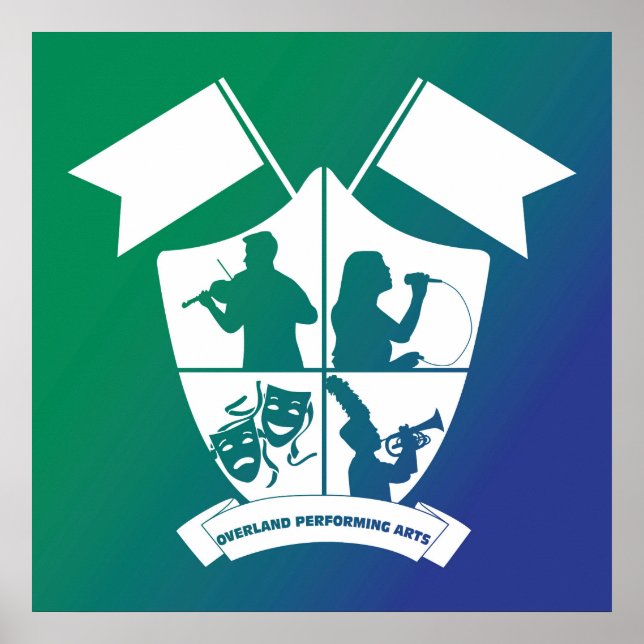 Overland PA Department Crest Poster (Front)