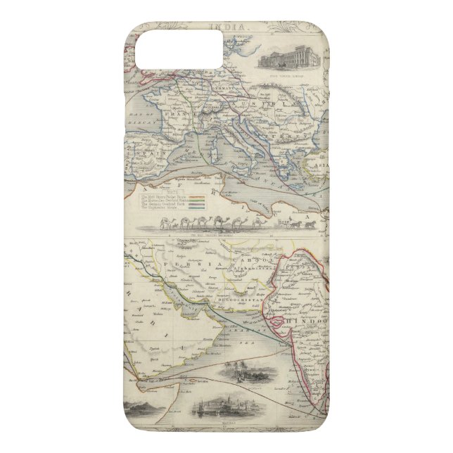Overland Route To India Case-Mate iPhone Case (Back)