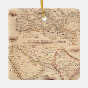 Overland Route to India Ceramic Ornament