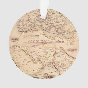 Overland Route to India Ornament