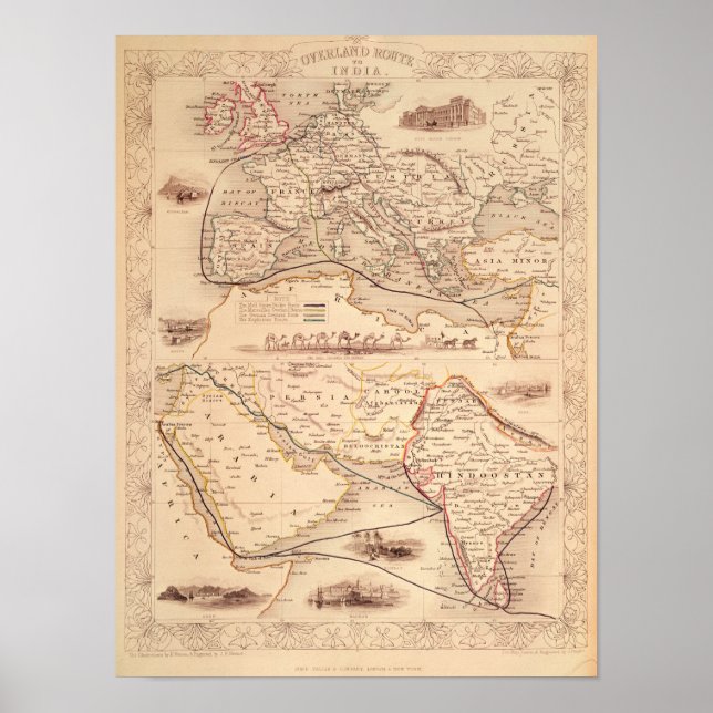 Overland Route to India Poster (Front)