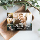 Overlapped Photos Thank You Card<br><div class="desc">Modern and stylish save the date cards from Berry Berry Sweet Designs. Visit our design showroom at WWW.BERRYBERRYSWEET.COM for more stylish stationery designs. Other colour options are available.</div>
