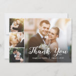 Overlapped Photos Thank You Card<br><div class="desc">Modern and stylish save the date cards from Berry Berry Sweet Designs. Visit our design showroom at WWW.BERRYBERRYSWEET.COM for more stylish stationery designs. Other colour options are available.</div>