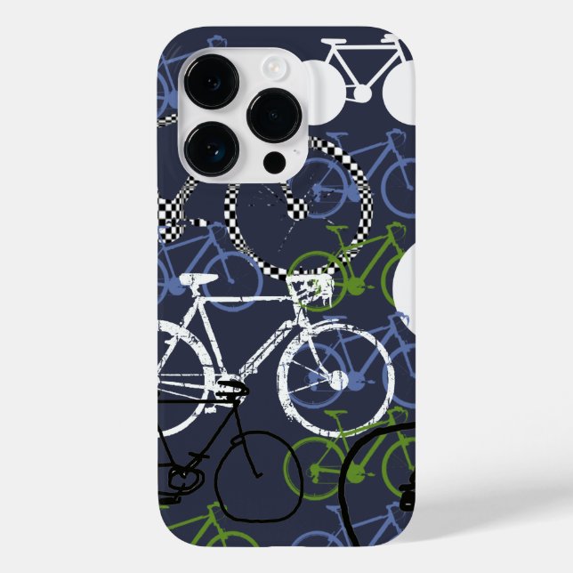 Overlapping Bicycles Case-Mate iPhone Case (Back)