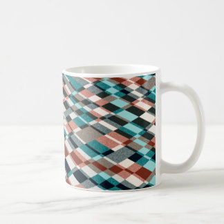overlapping checkers coffee mug