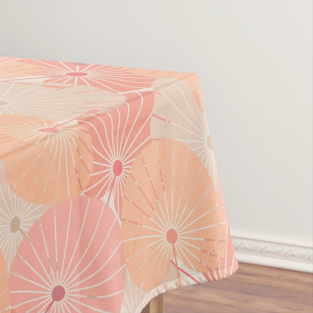 Overlapping Chinese Fans Tablecloth (In Situ)