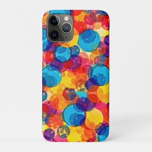 Overlapping Circles Color Chaos Art iPhone 11 Pro Case