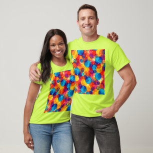 Overlapping Circles Color Chaos Art T-Shirt